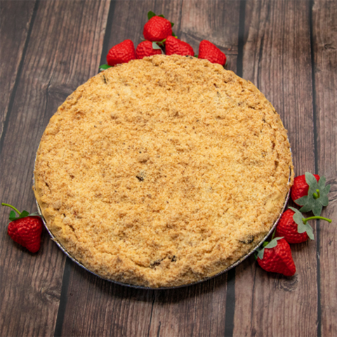 Strawberry Rhubarb Crumb Pie